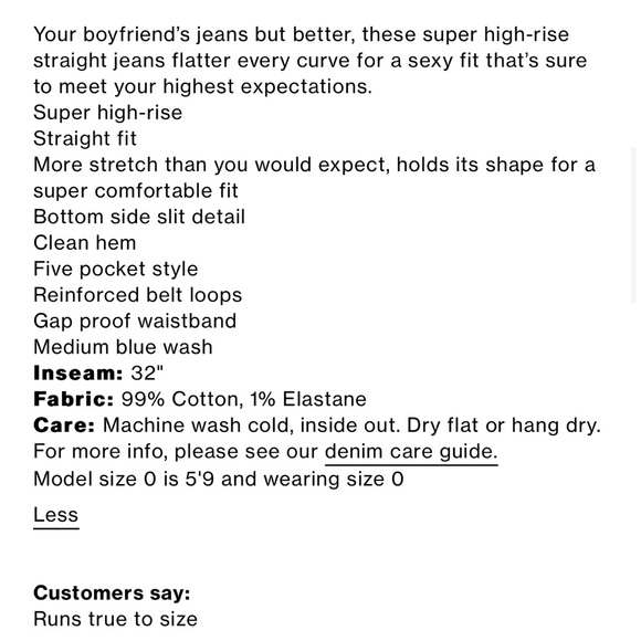 NWT Good American Good Boy Jeans, size 16 - Picture 8 of 8